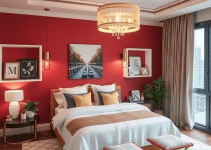 Bedroom decor ideas featuring rustic elements, cozy aesthetics, and boho styles, showcasing green and brown color schemes, cute decor accents, and furniture inspiration for small rooms and apartments. Ideal for women and couples seeking dreamy, earthy, and tropical bedroom designs.